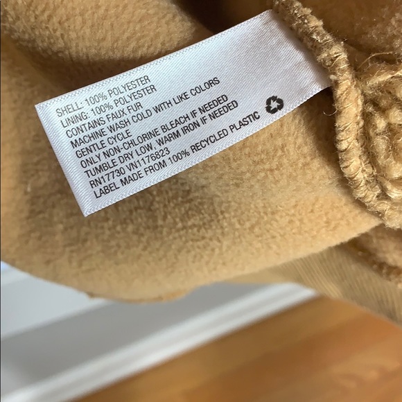 Joy Lab Sherpa/teddy Half zip pullover-cappuccino - Picture 7 of 10